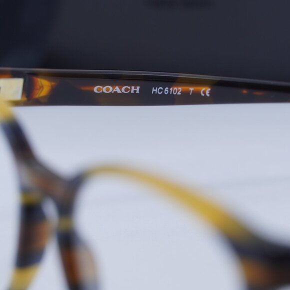 Final Price! Coach HC6102 5441 Honey Stripe Eyeglasses 51mm main image 9